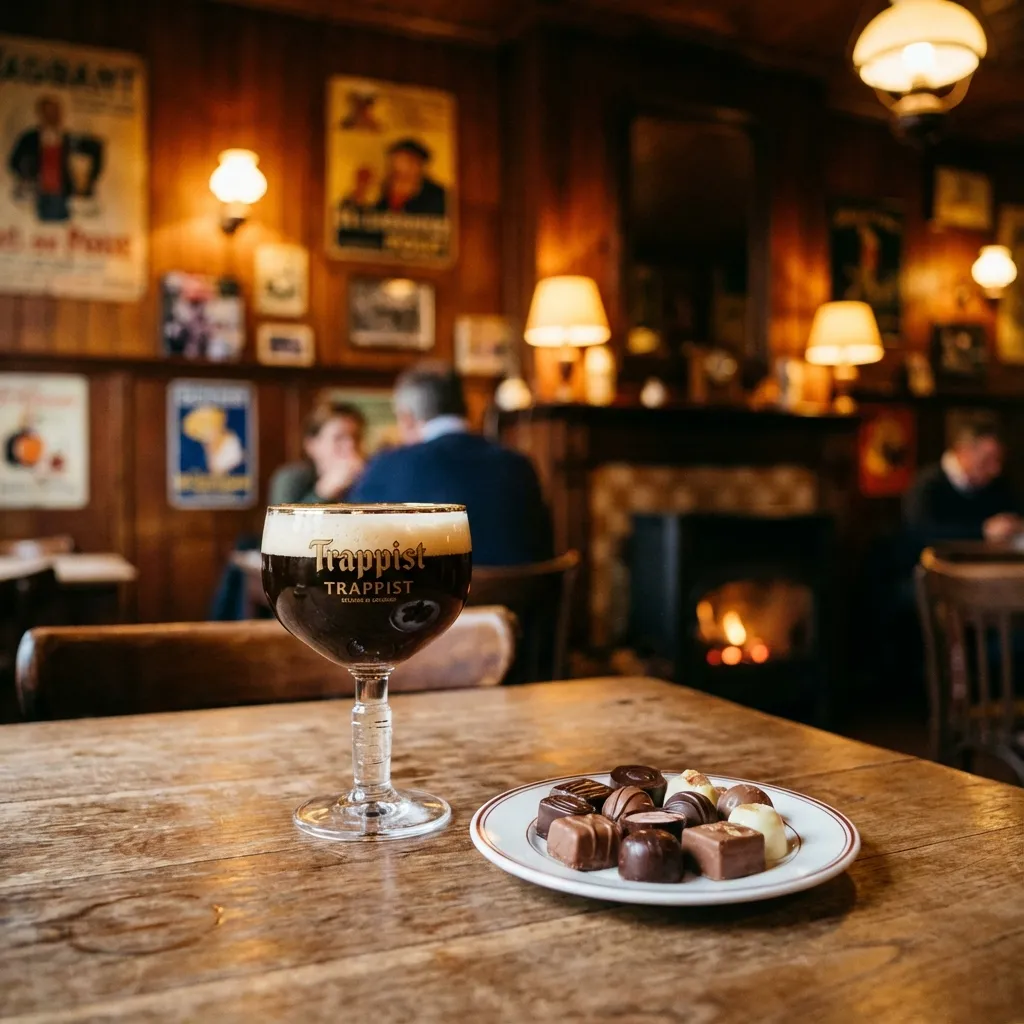Cerveza trapense y chocolates belgas