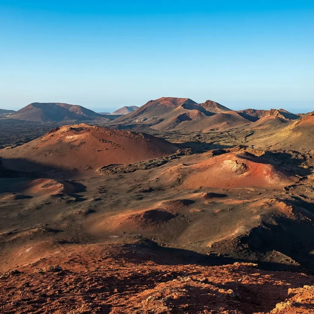 Paisaje volcánico de Timanfaya Lanzarote