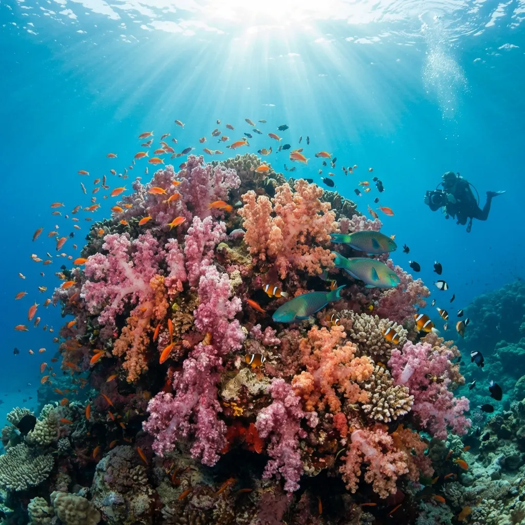 Buceo en arrecifes de coral blando en Fiji (Great Astrolabe Reef)