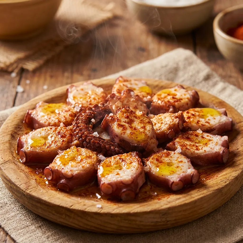 Pulpo á feira tradicional