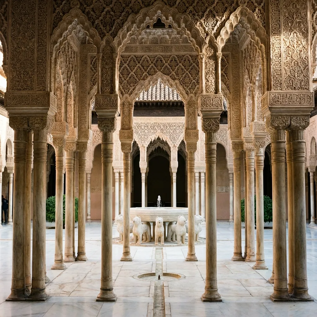 Vistas de la Alhambra desde el Albaicín al atardecer