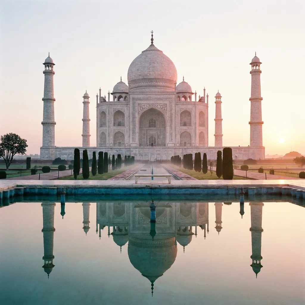 Taj Mahal al Amanecer