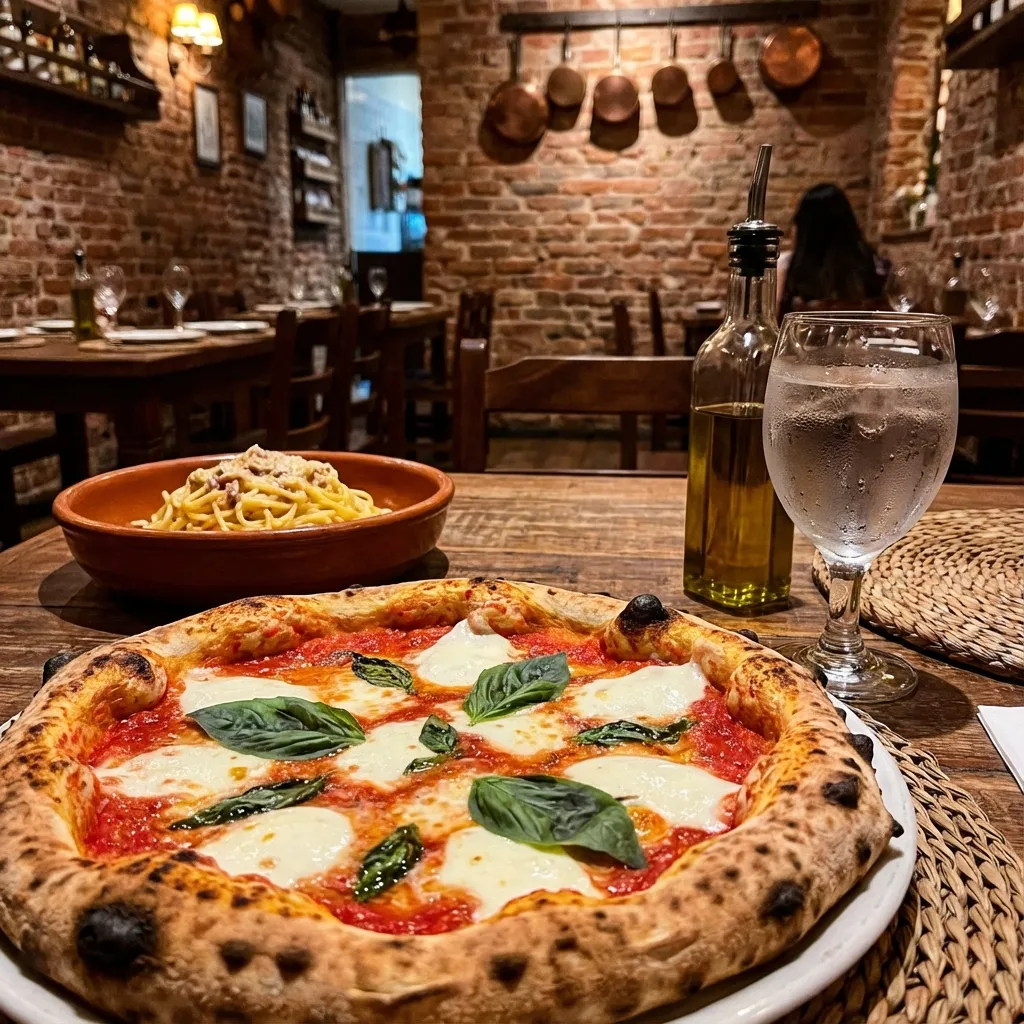 Pizza Margherita y Pasta en Italia