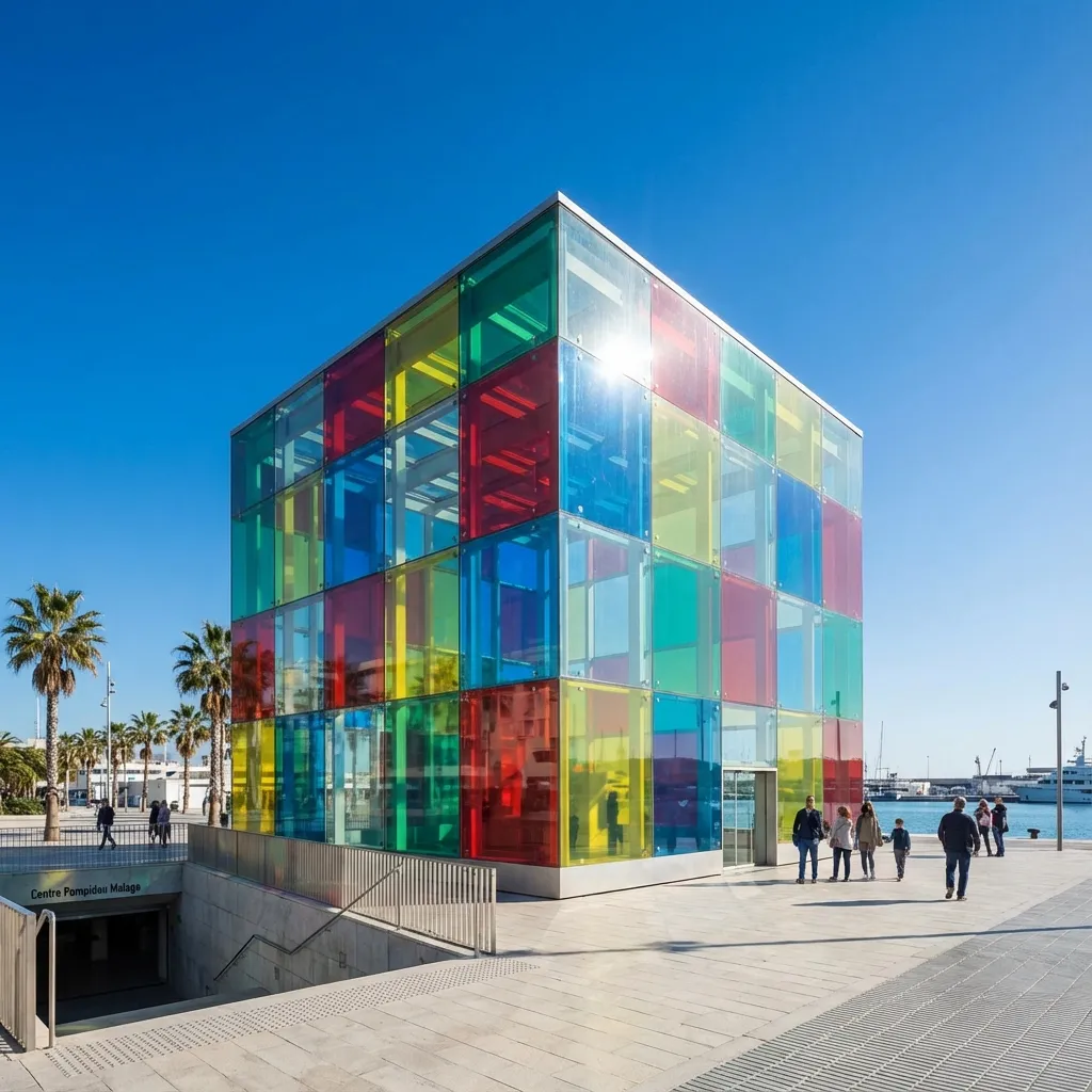 Cubo del Centro Pompidou Málaga