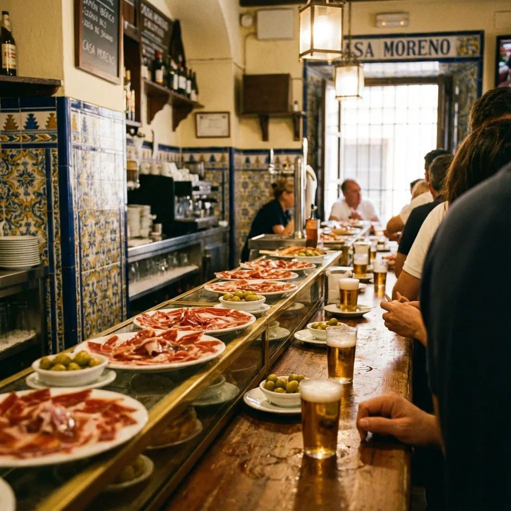 Ambiente de barra tradicional en Sevilla