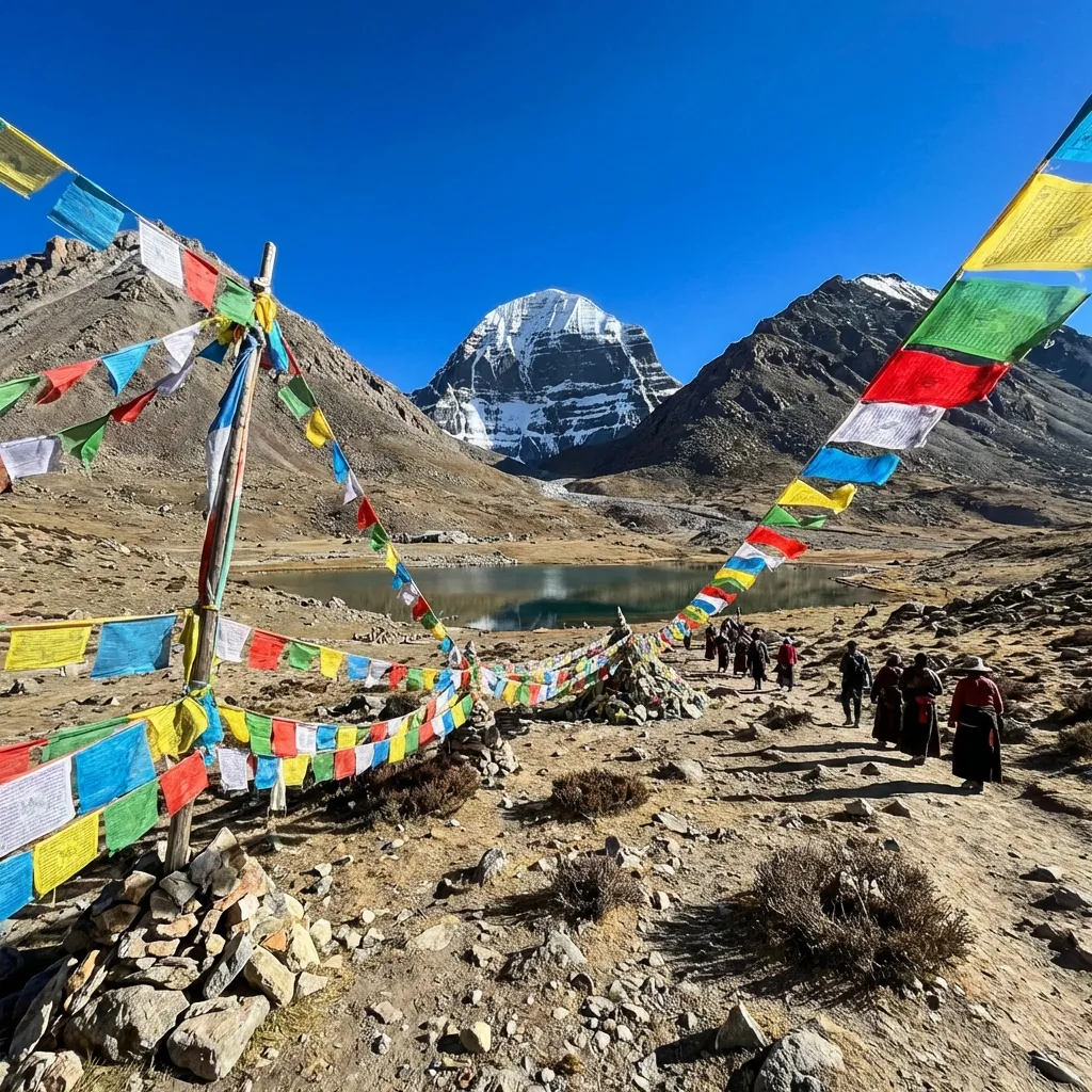 Monte Kailash y Banderas de Oración