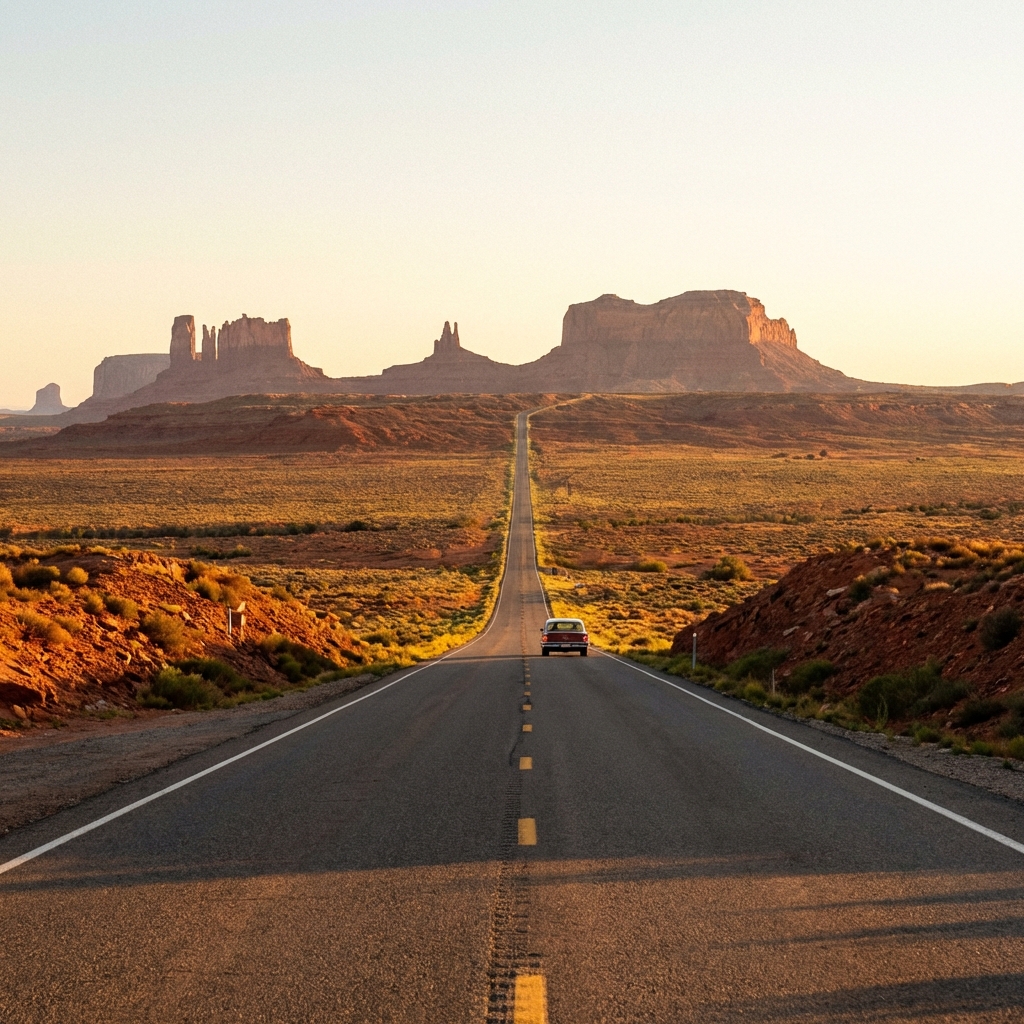 Carretera en Monument Valley