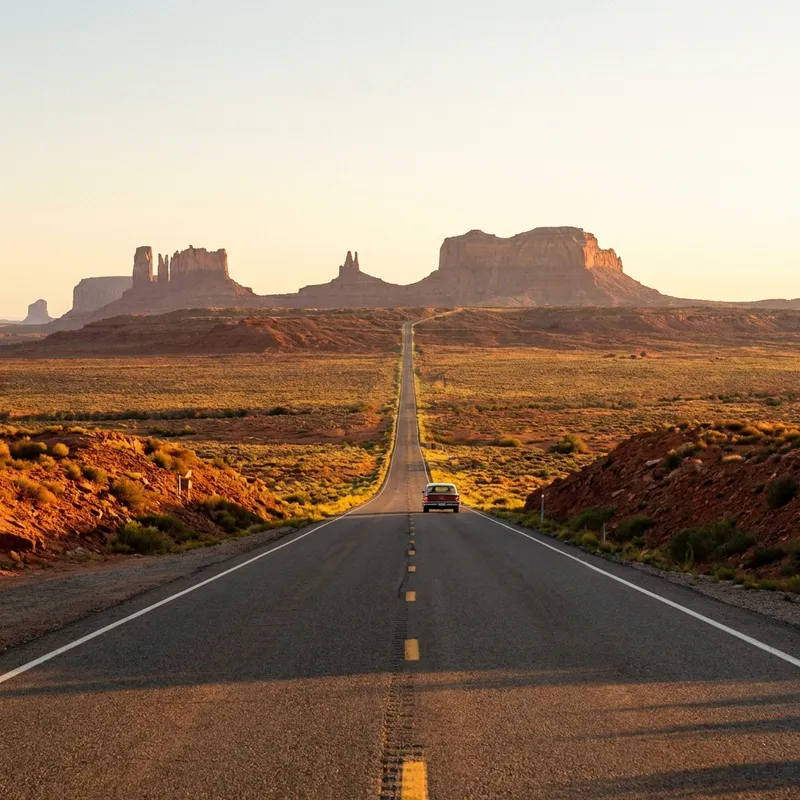 Carretera en Monument Valley
