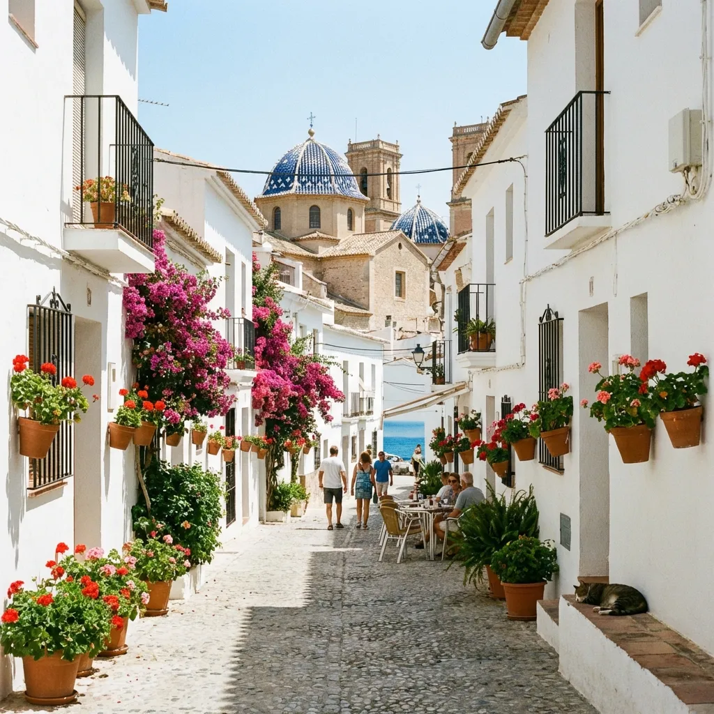 Las calles blancas de Altea son un laberinto de belleza y artesanía.