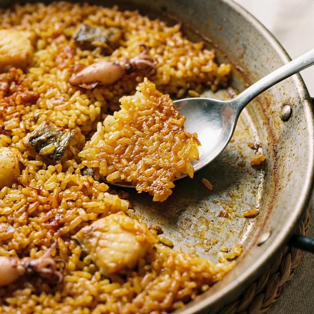 El codiciado Socarrat: el tesoro crujiente del fondo de la paella.
