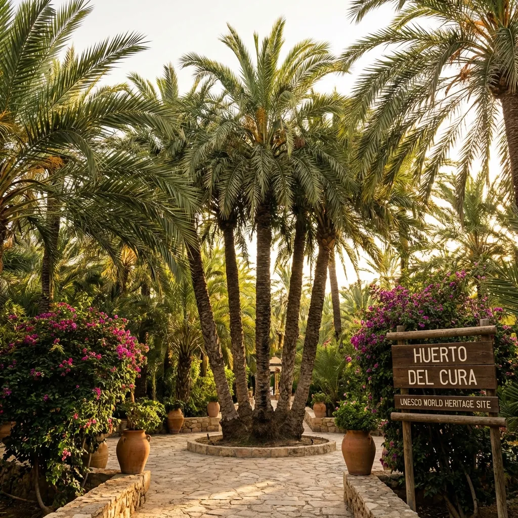 El frondoso Palmeral de Elche, un oasis único en Europa legado de los árabes.