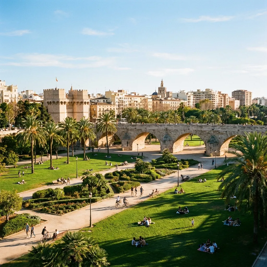 El antiguo cauce convertido en el pulmón verde de la ciudad