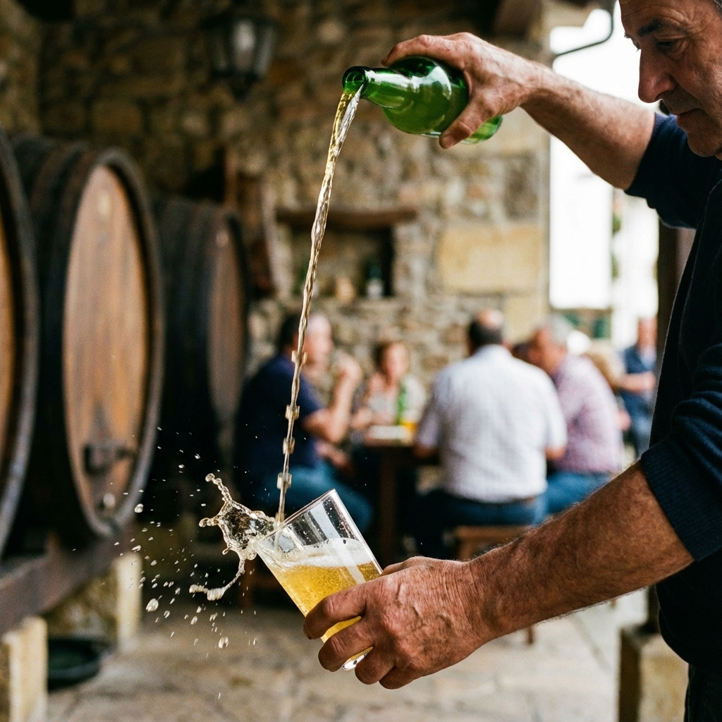 Escanciado de sidra
