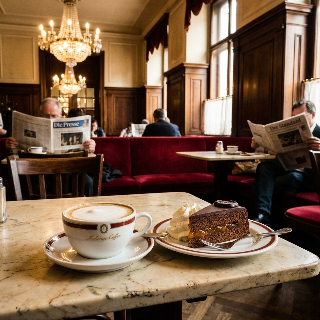 Café Central Viena y Tarta Sacher