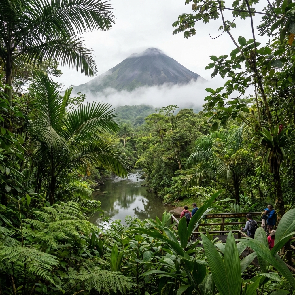 Volcán Arenal despejado