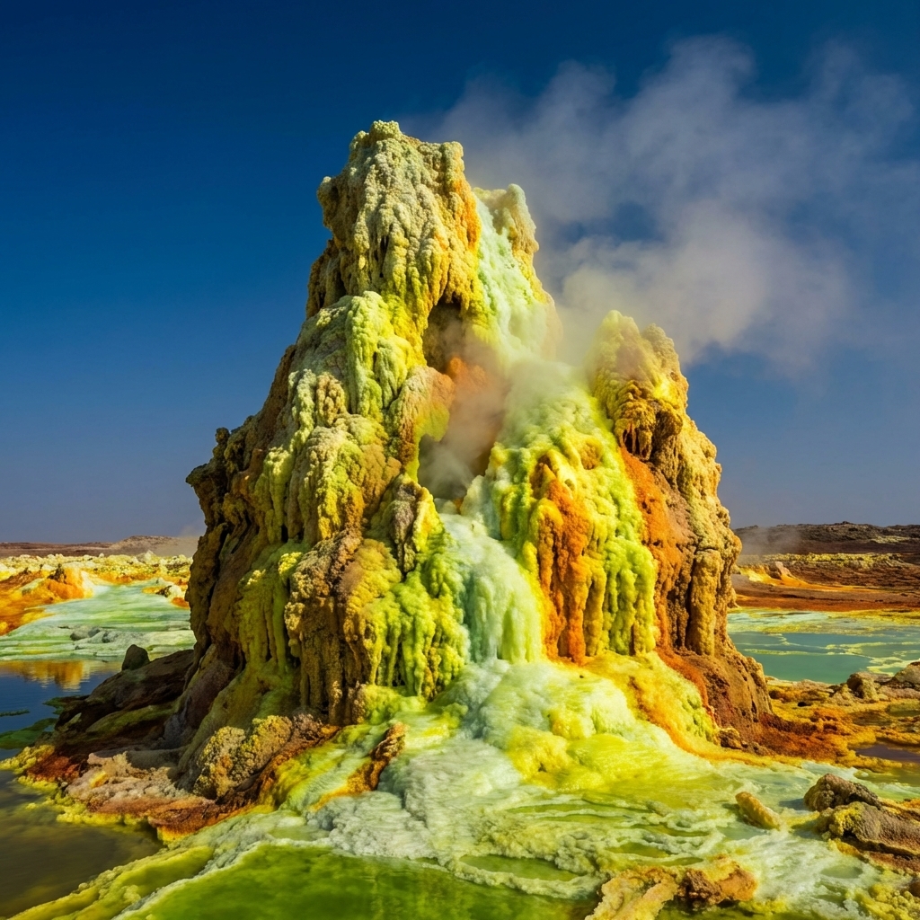 Formación de sal vertical en Dallol