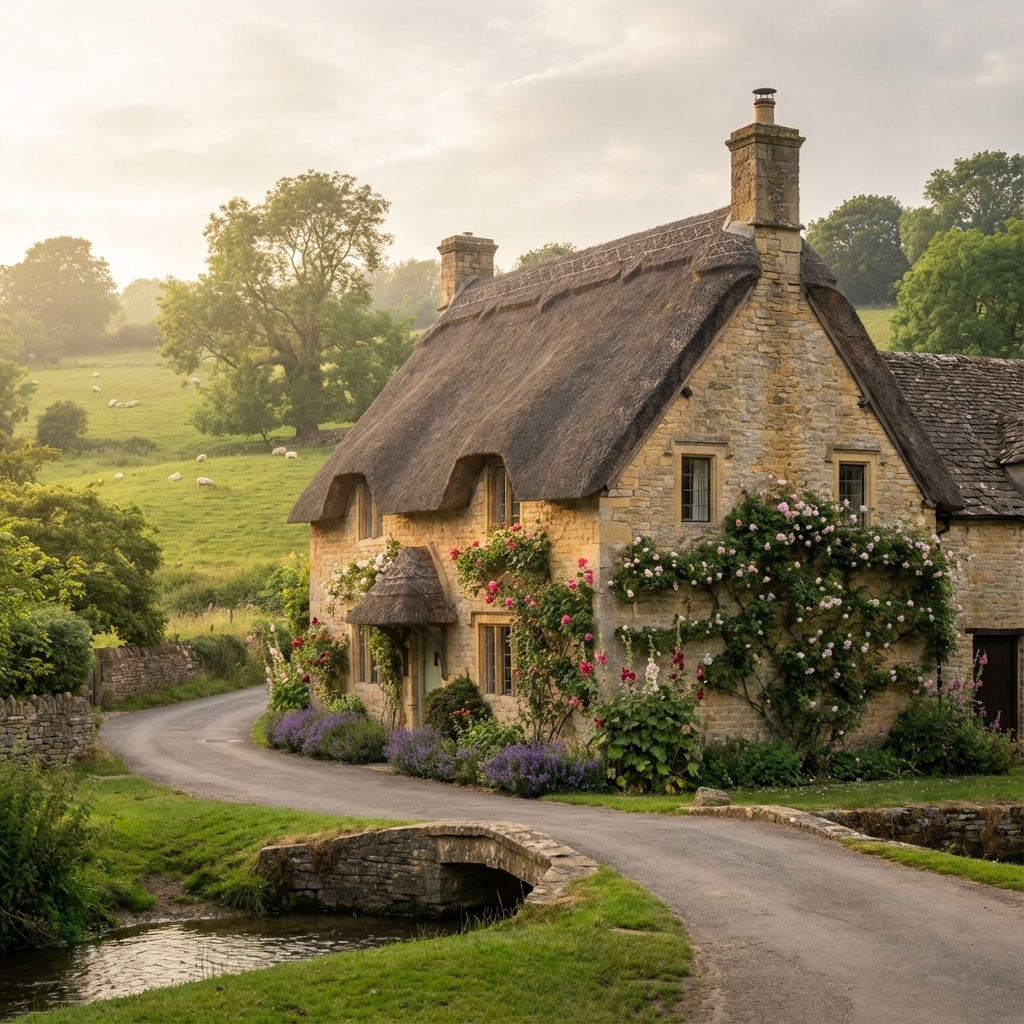 Pueblo de Bibury en los Cotswolds
