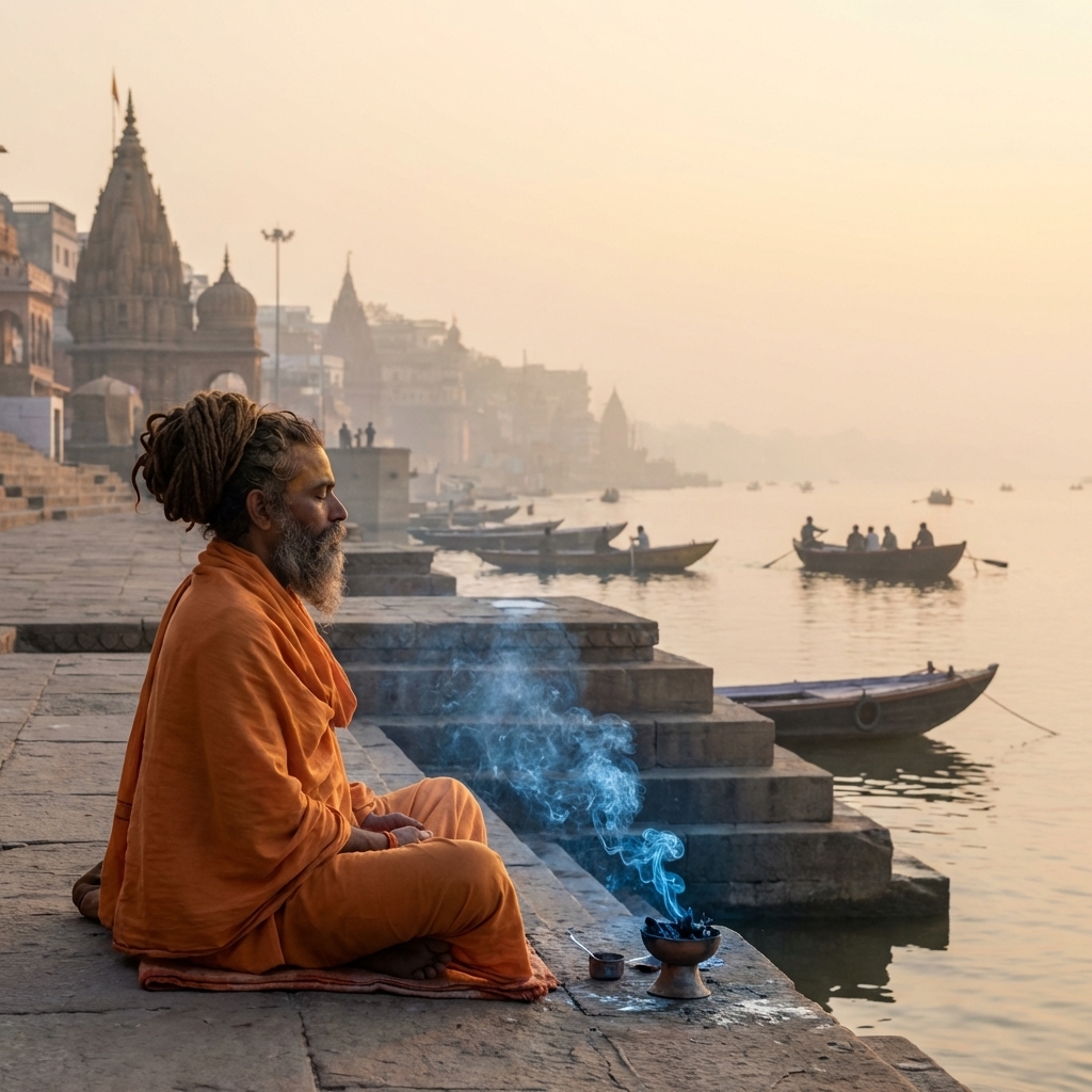 Ghats de Varanasi al Amanecer