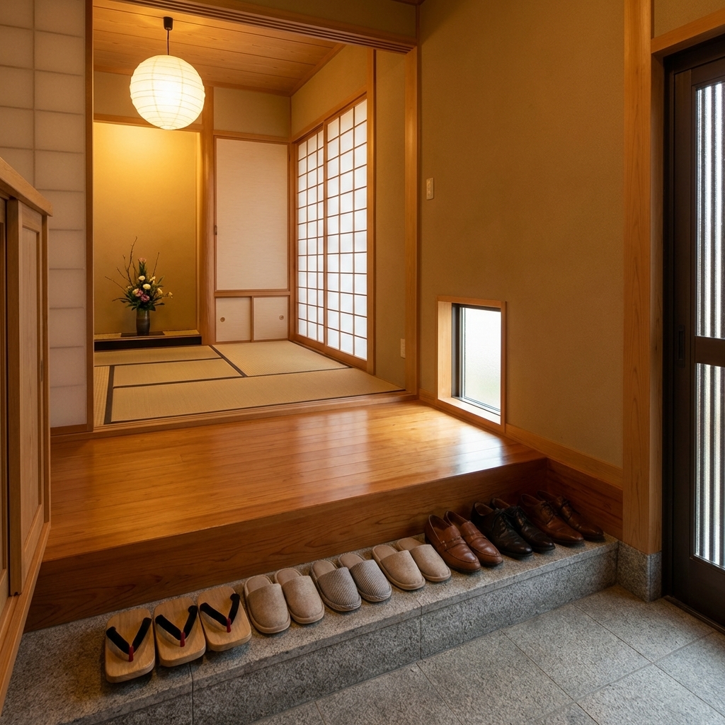 Etiqueta japonesa: Zapatos en el Genkan