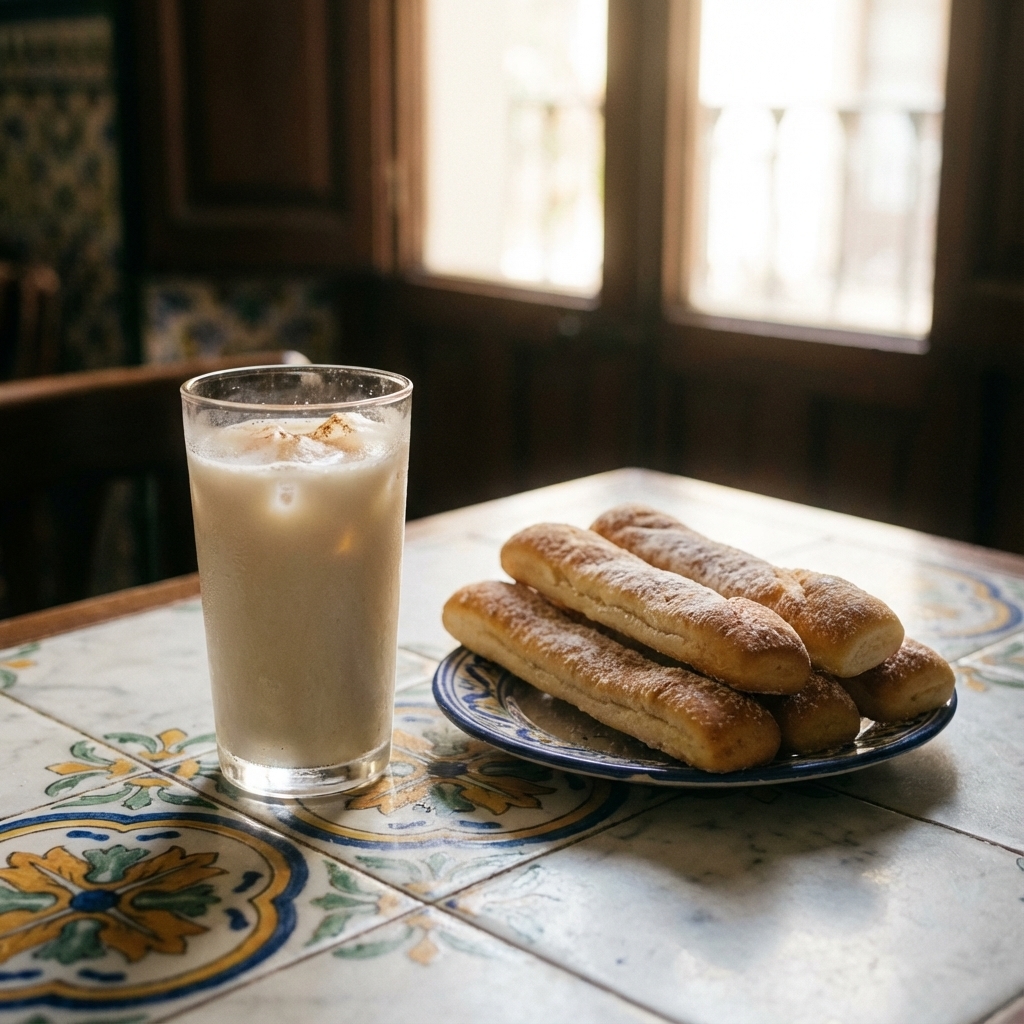Horchata fría con fartons